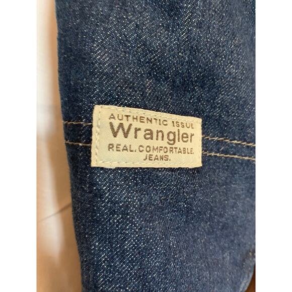 Wrangler Fleece  Lined Carpenter Men's 36x32 Jean Dark Wash Soft - Picture 3 of 6